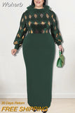 Bodycon Dress African Clothes Long Dresses For Women Club Outfits Dashiki Ankara Evening Party Robe Femme Africa Clothing-Outfit