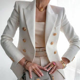 Women's Clothing Autumn And Winter New Solid Color Fashion Casual 2025 Suit Short Coat