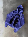 Zippered Musician Print Hoodie 2025 New Spring And Autumn Sweater Loose Couple