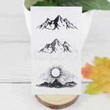 Tattoo Sticker Pine Tree Christmas Plant Black Hand Body Art Water Transfer Temporary Fake Tatto Flash Tatoo for Kid Girl