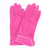 10 Colors Women Genuine Suede Leather Gloves Winter Warm Fleece Lady Driving Gloves Female Casual Gloves Brand