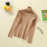 Pullovers Women Turtleneck Sweaters Fashion Spring Long Sleeve Female Jumper Autumn Korean Basic Top Soft Knitted