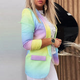 Autumn Jackets For Women 2021 Fashion Coat Ladies Cardigan Casual Long Sleeve Coat Office Lady Colorful Jacket Female