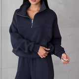 New Casual Fashion Splicing Thick Long-Sleeved Trousers