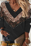 Women Geometric Print Long Sleeve Top Fashion Female 2023 Hot Hit y2k Casual All-match Top Clothing-Outfit