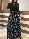 Summer New Summer Bohemia Flower Print O Neck Short Sleeve Women's Maxi Dress Fashion Patchwork Ladies Long Dress