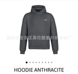 New Zippered Open-Shirt Trousers Simple Letter-Print Hooded Jacket Jacket