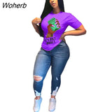 Women Summer Not Only Money Letter Print O-neck Short Sleeve T-shirt Fashin Classic Tee Tops S-5XL-Outfit