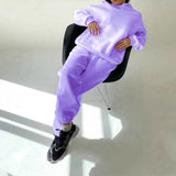 Piece Set Casual Fleece Tracksuit Women Winter 2021 Women's Sets Oversized Hooded Long Sleeve Hoodie Sport Pants Lady
