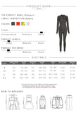 Kliou See Through Hollow Out Sexy Zipper Jumpsuit Women Turtleneck Net Plaid Hole Skinny Elastic Club Streetwear