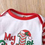 Baby Girl Christmas Print Romper with