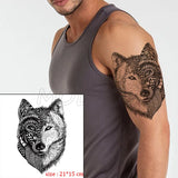 Waterproof Temporary Tattoo Sticker Pirate Ship Skull Flag Tatoo Water Transfer Fake Tatoo Flash Tatto Woman Man Kid 14.8*21