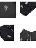 Gothic Punk Basketball Shorts Summer Men Women Wide Leg Pants Half Pant Baggy Oversized Short Harajuku Streetwear Female