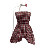 Wind Shoulder-To-Shoulder Tectorge Sling Waist-Le-Legged Skirt Wrapped-Sleeved Top