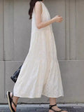 Heavy Industry Hook Flower! Holiday Style Women Summer Exquisite Literary And Artistic Temperament Gentle Vest Skirt