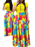 Summer New Style Commuter Digital Printed Dress-Outfit