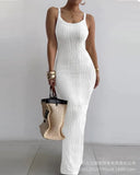 White Slim Dress LZR16640 / HDZ0222-Outfit