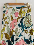 2023 Women Summer MIDI Skirts Vintage Floral Print Side Zipper Female Elegant Street Mid-Calf Skirt Clothing-Outfit