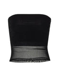 Women Solid Summer Mesh Corset Y2K Tops Women Transparent Crop Top Stretch Tube Top Sexy Cami Tops Streetwear-Outfit