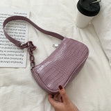 New Trend Women's Shoulder Bag PU Leather Milk Tea Color Underarm Bag 2021 Fashion Elegant Sling Handbag Zipper Small Square
