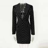 Star Celebrity Temperament Fashion New Hot Diamond Suit Collar Body And Hip