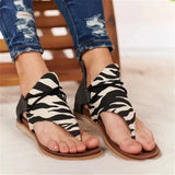 2021 Fashion New Women Sandals Elegant Leopard Print Comfortable Boho Style Female Sandals Cover Heel Lady Casual Shoes