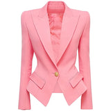 Quality 2025 Star Fashion A Buckle Lion Buckle Clasp Velvet Blazer