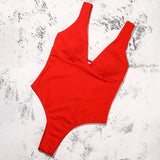 White Push Up Sexy Swimwear Women 2020 New Arrival Padded Bra Solid One Piece Swimsuit Female Bathing Suit