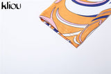 Kliou Aesthetic Panelled Print Jumpsuit For Women Hot Casual Silky Spaghetti Strap Skinny Bodysuit Streetwear Female