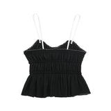 New Spring Style Small Bow Decorated With Texture Slim Halter Top 7200012-Outfit