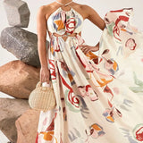 Spring And Summer New Women's New Dress Repair Body Sex Slings Long Dress Beach Dress