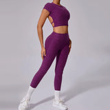 Woherb Embarrassment Quick Dry Tight Yoga Pants With Belly And High-Waist Fitness Pants For Running Pants-Outfit
