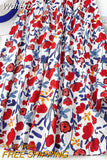Floral Print High Waist Green Skirt Women Vintage Casual Midi Long A-line Skirt For Spring Summer QT1559-Outfit