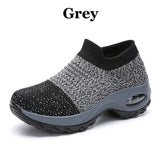 Spring Women Sneakers Shoes Autumn Flat Slip on Platform Tenis for Women Breathable Mesh Sock Sneakers Shoes Zapatos De