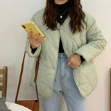 Woherb South Korean Chic New Autumn And Winter Minority Ling Ge Plus Thick Cotton-Padded Clothes Women On Both Sides Wear Lamb Wool Jacket Coat-Outfit