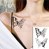 Water Transfer Tattoo Sexy Red Lips Print Tattoo Body Art Waterproof Temporary Fake Flash Tattoo for Man Woman Kid