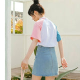 Women Sweet Fashion Loose Soft Leisure Korean Style Harajuku Womens Clothing All-match Simple Daily Students Chic