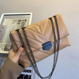 2022 New Casual Chain Crossbody Bags For Women Fashion Simple Shoulder Bag Ladies Designer Handbags PU Leather Messenger