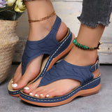 New Women Summer Shoe 2022 Platform Non-slip Sandals Women Closed Toe Wedge Sandals Ladies Light Casual Shoes Large