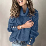 Woherb Winter Autumn And Winter Women's Hoodie Turtleneck Sweater Top In Stock-Outfit