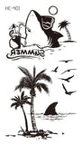 Water Transfer Sexy Tattoo Swallow Bird Tattoo Body Art Waterproof Temporary Fake Flash Tattoo for Man Woman Kid