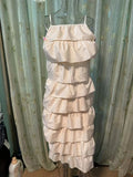 Woherb 2023 New Pure Desire Wind Sexy Temperament Sleeveless Design Sense Flounce Cake Skirt-Outfit
