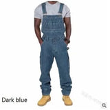 New Spring And Autumn Trend Men's Cowboys Evening Fashion Multi-Pocket Loose Solid Color Casual