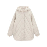 Parkas Women's Hoodies Jackets Vintage Coats Plaid Overcoat Female Solid Outwear Pockets Long Sleeves Long Coat
