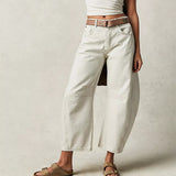 Wide Leg Baggy Jeans Women Casual Loose Mid Waist Denim Pants 90s Boyfriend Denim Bloomers Girlfriend Barrel Jeans-Outfit