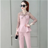 Plus Size Fashion Summer Women Sets Temperament Slim Female