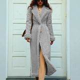 Autumn And Winter Thick Women's Coat Wish Lengths Warm Coat Large Anti-Freeze Cotton