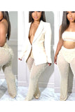 Pants Suits Two Piece Sets 2023 Women Elegant Outfits Luxury Jacket Fall Clothes Cloaks Coats Workout 2 Pieces Set 921-0-Outfit