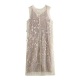The Spring Of 2024, A New Style Of Women's Beads Decorated With Flutes And Stylish Dresses-Outfit
