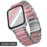 For Apple Watch6 5 4 3 2 1 42mm 38mm 40MM 44MM Metal Stainless Steel Watchband Bracelet Strap for iWatch Series